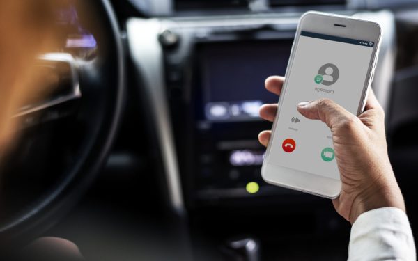 using the mobile while in the car